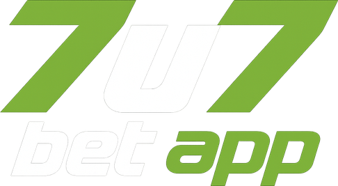 7u7 bet app logo in purple neon style